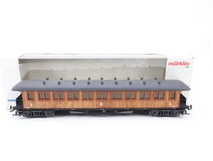 Märklin H0 4270 vagón de pasajeros sueco madera auténtica 3. Clase 3652 SJ / Luz NEM - Imagen 1 de 6
