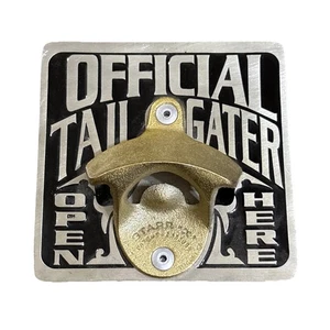 New! STARR X Hitch Cover 'Official Tail Gater' Bottle Opener Hitch Cover USA - Picture 1 of 5
