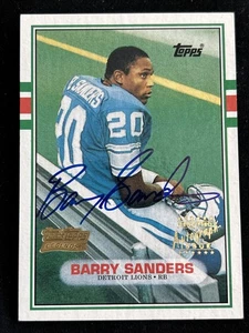 Barry Sanders 2001 Teams Topps Legends Rookie Autograph SP 1989 Traded RC Auto - Picture 1 of 2