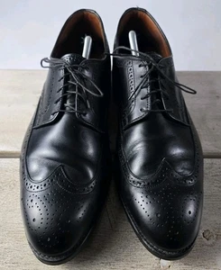 Allen Edmonds Lombard Black Wingtip Oxford Size 12 EEE 2612 EUC - Picture 1 of 15