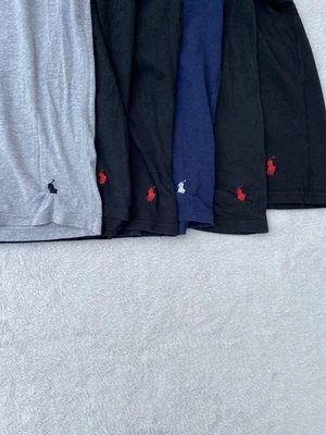 Lote De 6 Camisetas Polo Ralph Lauren Para Hombre Talla Grande Camiseta Ropa Interior Cuello Redondo Foto 1 de 4