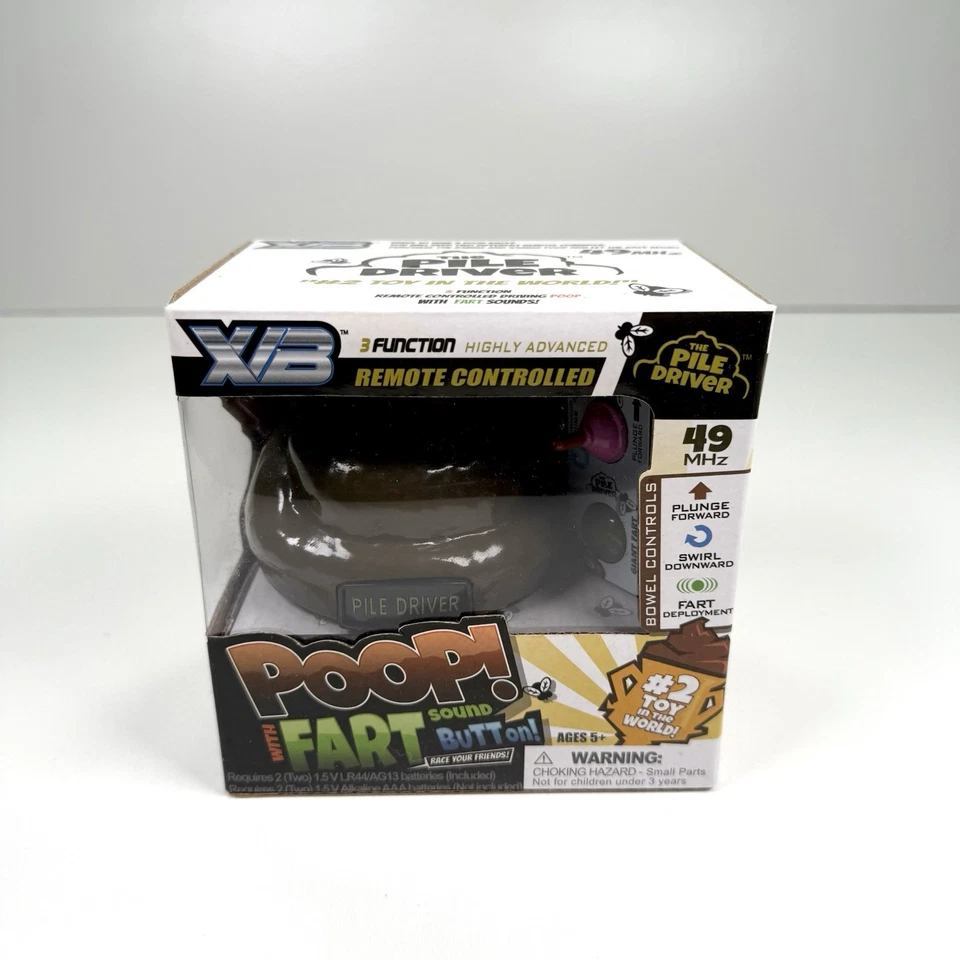 The Pile Driver Poop Remote Control Toy With Farty Sounds Button 49mhz