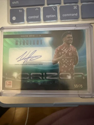 2024-25 Topps Midnight Bundesliga Nadiem Amiri Auto 50/75 Dusk - Image 1 of 4