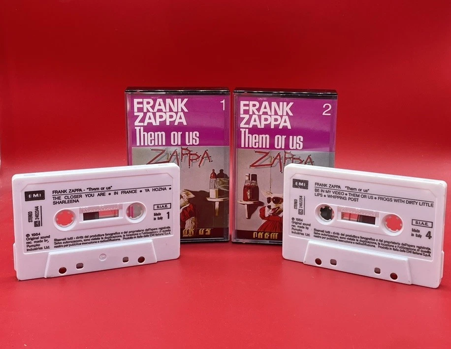Frank Zappa - Them Or Us - Musicassette- Italy  - Immagine 1 di 1