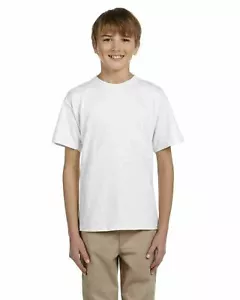 Hanes Youth 50/50 ComfortBlend EcoSmart® T-Shirt Boys & Girls Tees XS-XL 5370 - Picture 1 of 77