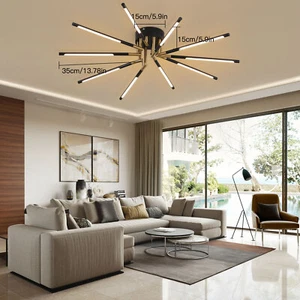 Ceiling Light Led Chandelier Ceiling Lamp Fixture Dimmable Lamp w/Remote Control - Picture 1 of 13