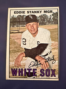 1967 TOPPS EDDIE STANKY CHICAGO WHITE SOX MANAGER  *FREE SHIPPING*