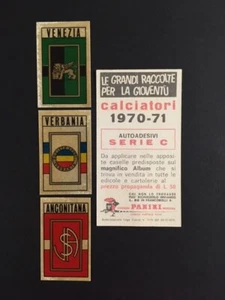 CALCIATORI PANINI 1970/71 SCUDETTI ANCONITANA/VENEZIA/VERBANIA NUOVA CON VELINA - Picture 1 of 1