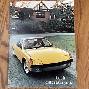 1972 Porsche 914 Let it Entertain You Color Factory Dealership Sale Brochure
