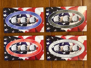 2004 & 2005 State Quarter Collection 8 Sets Gold, Platinum, Denver, Philadelphia - Picture 1 of 13