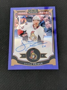 2015-16 OPC O-PEE-CHEE PLATINUM SHANE PRINCE #169 #ed 7/15 ROOKIE AUTO PURPLE RC - Picture 1 of 2