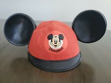 Vintage Disneyland Red Mickey Mouse Ears Hat Youth Benay Albee