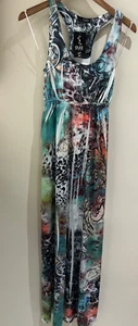 Quiz Dress Size S 8-10 New Printed Sleeveless Maxi Party Summer Holiday - Picture 1 of 8