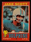 1971 JAKE SCOTT / NFL Topps Football Trading Card #211 - Miami Dolphins