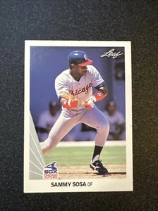 1990 Leaf Sammy Sosa #220 Rookie RC White Sox Chicago Cubs NM-MT - Picture 1 of 2