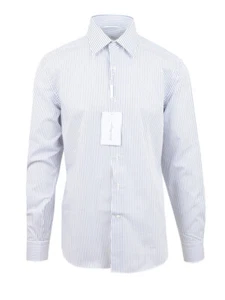 Salvatore Ferragamo Mens Shirt Size 17 " 43 100% Cotton Made in Italy - Picture 1 of 3