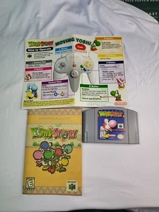 Yoshi's Story N64 Game Manual Authentic Tested Moving Yoshi Sheet - Picture 1 of 11