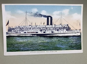 Vintage Postcard 1920's Steamer Providence Fall River Line Union News Company - Picture 1 of 5