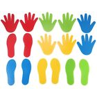 8 Paare Hände und Füße Spiel 4 Farb Spielzeug für Kinder Spring Spiel Matte2589
