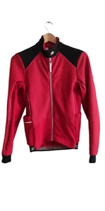 VTG Ladies Assos Cycling Racing Red Jersey Longsleeve Jacket Swiss Design Size S - Picture 1 of 24