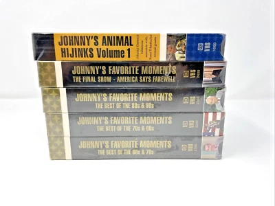 THE JOHNNY CARSON COLLECTION - 5-TAPE SET - Johnny's Favorite Moments- VHS New ! - Image 1 of 4