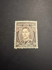 1937-49 Pre-decimal George VI Definitive 3d Brown MUH C&A WTMK - Picture 1 of 2