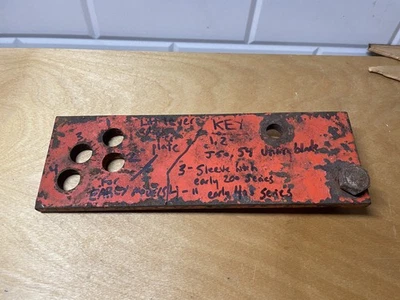 Case Ingersoll Manga de arado Enganche Elevador Extensión/Placa adaptadora MODELO TEMPRANO NLA Foto 1 de 2