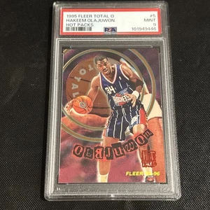 1995 Fleer Total O Hot Packs #5 Hakeem Olajuwon Rockets HOF PSA 9 MINT - Picture 1 of 2