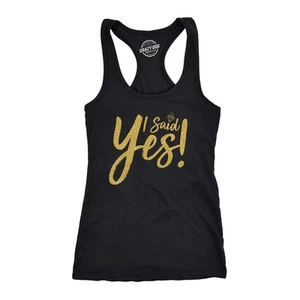 Camiseta sin mangas para mujer I Said Yes linda novia despedida de soltera fiesta sin mangas para damas - Imagen 1 de 7