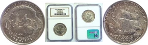 1935 50C Hudson Commemorative Half Dollar NGC MS-66 - Picture 1 of 3