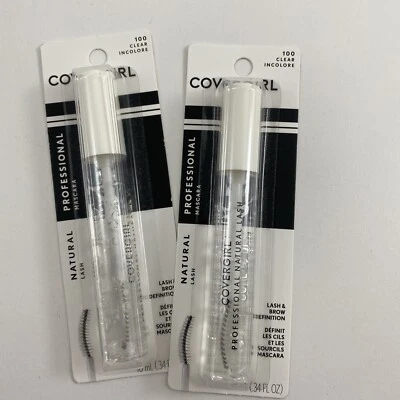 Lote de 2 NUEVAS Máscara Profesional Covergirl, Pestañas Naturales 100 Transparentes Foto 1 de 2