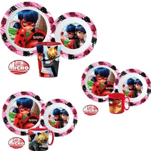 Miraculous Ladybug Children's Dish Set 3-Piece Breakfast Set Dish Set Microwave - Picture 1 of 4