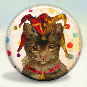 Jester Kitty Cat Pocket Mirror tartx - Bild 1 von 3