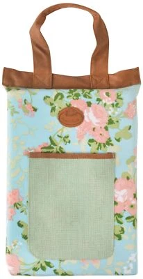 ESSCHERT DESIGN Cuscino ginocchio in poliestere Kanevas con bellissima stampa rose e passante