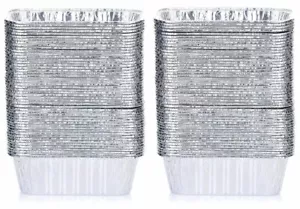 Mini Loaf Baking Pans - Disposable Aluminum Foil 1lb Small Bread, (100 Pack) - Picture 1 of 4