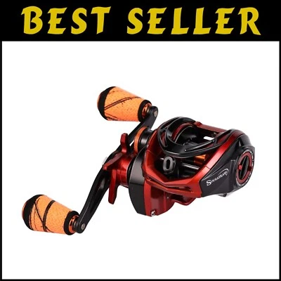 Carretel de pesca de alto desempenho para lançamento de isca - 18 libras de arrasto e relação de engrenagem 7,3:1 - Imagem 1 de 4