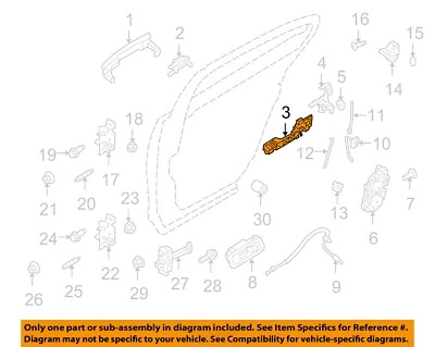 Ford OEM 10-19 Police Interceptor Sedán Bloqueo Hardware-Mango Base CG1Z5426684C Foto 1 de 2
