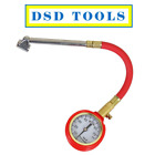 US PRO TOOLS Tyre Pressure Gauge With Dial And Flexible Hose 0 - 70 PSI 8806