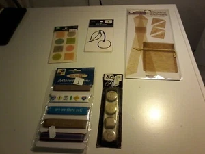 5X EMBELLISHMENTS/STICKERS FOR SCRAPBOOKING NEW IN DIFFRRENT THEMA'S (K) - Picture 1 of 3
