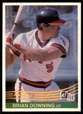 1984 Donruss Brian Downing Baseball Cards #423
