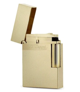 S.T. Dupont Line 2 Pequeño Encendedor Ping Perfecto Oro Micro Diamante Cabeza C18692 Nuevo en Caja - Imagen 1 de 9