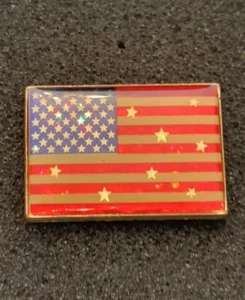 Prendedor de solapa bandera estadounidense Estados Unidos de América estrella con lentejuelas - SPB - Imagen 1 de 3