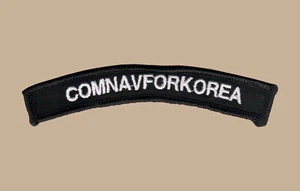 US Navy COMNAVFORKOREA Commander Naval Forces Korea UIM Shoulder Rocker Tab (01) - Picture 1 of 1
