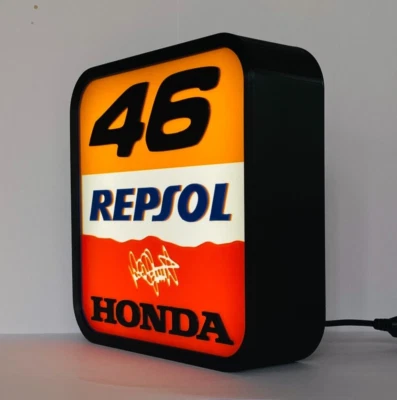 The Doctor -HRC Repsol VR46 Signature - Letrero LED Alimentado por USB - Imagen 1 de 4