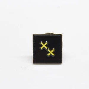 Increment Double schwarz und gelb XX Logo Pin Revers Emaille Sammlerstück - Bild 1 von 3