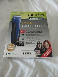 Andis Excel 5-Speed ProClip Pro Grade Clipper New, Sealed 