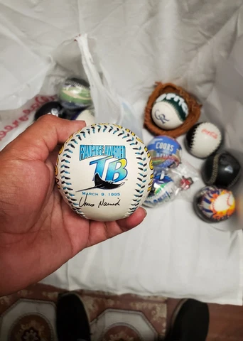 RARE Tampa Bay ray's baseball ball Souvenir Collector's,,,PREOWNED Cover