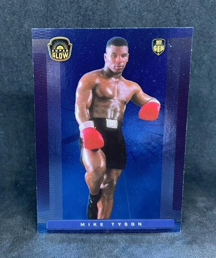 2021 Super Glow Inaugural First 1st Ever Mike Tyson Blue Refractor Prizm Holo SP - Image 1 of 1