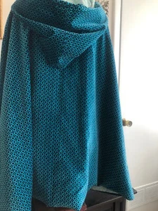 Star Wars cloak cape of electric blue velvet with white satin lining  - Picture 1 of 8