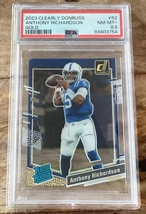 Panini Clear Donruss #52 Anthony Richardson Rookie RC 2023 PSA8,5 - Imagen 1 de 2